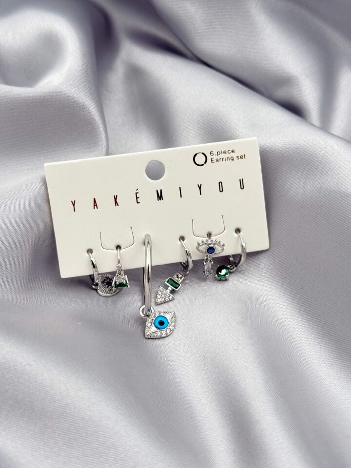YAKEMIYOU 6'lı Set Küpe // ITHAL-3777