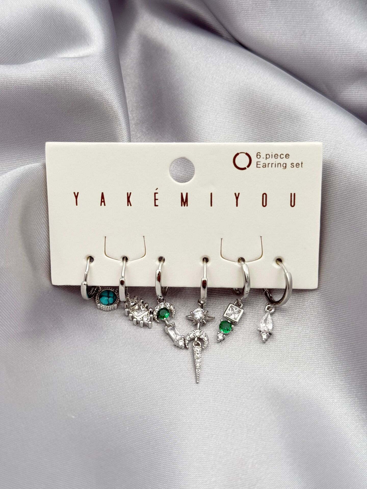 YAKEMIYOU 6'lı Set Küpe // ITHAL-3783