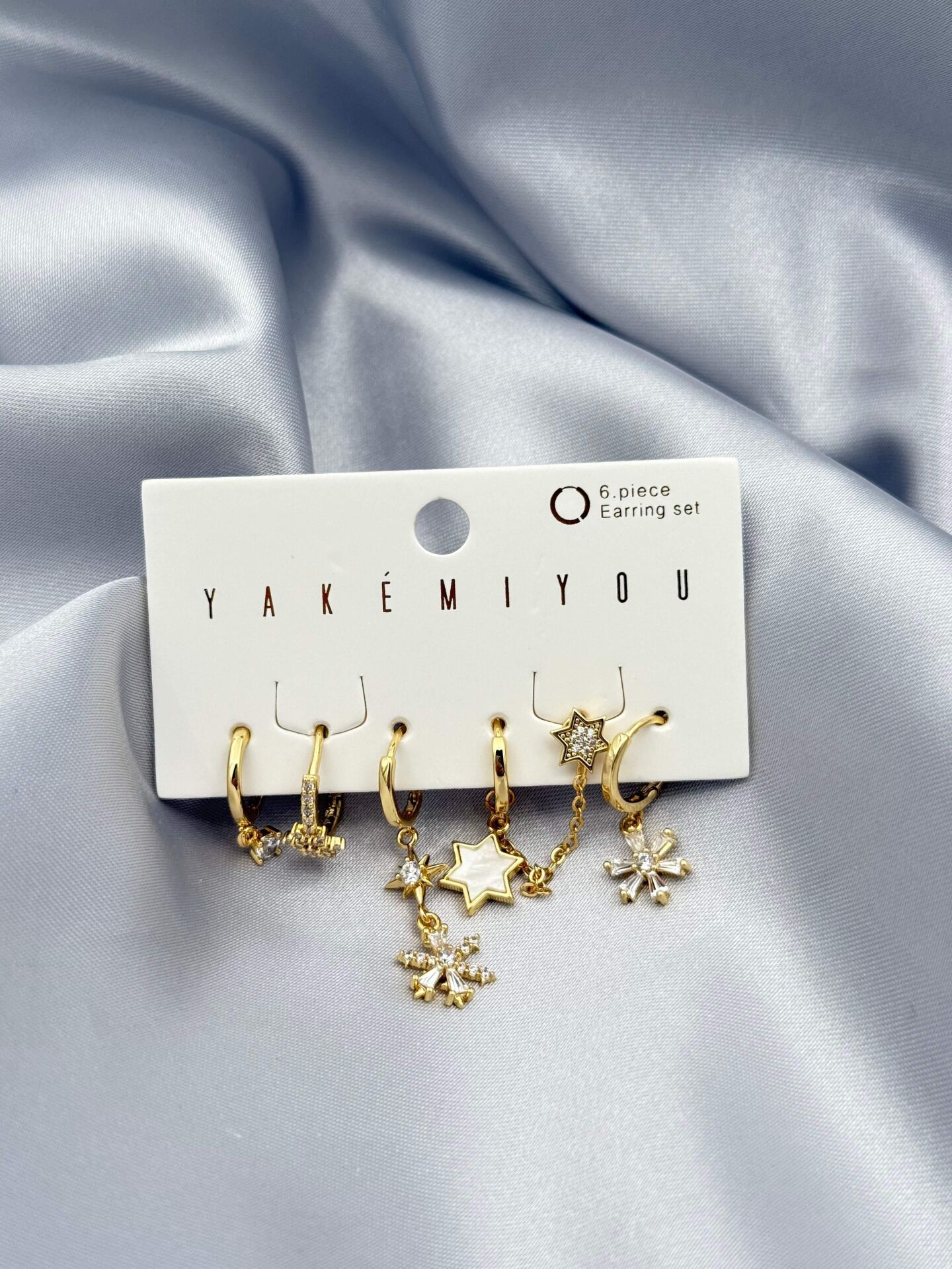 YAKEMIYOU 6'lı Set Küpe // ITHAL-3786