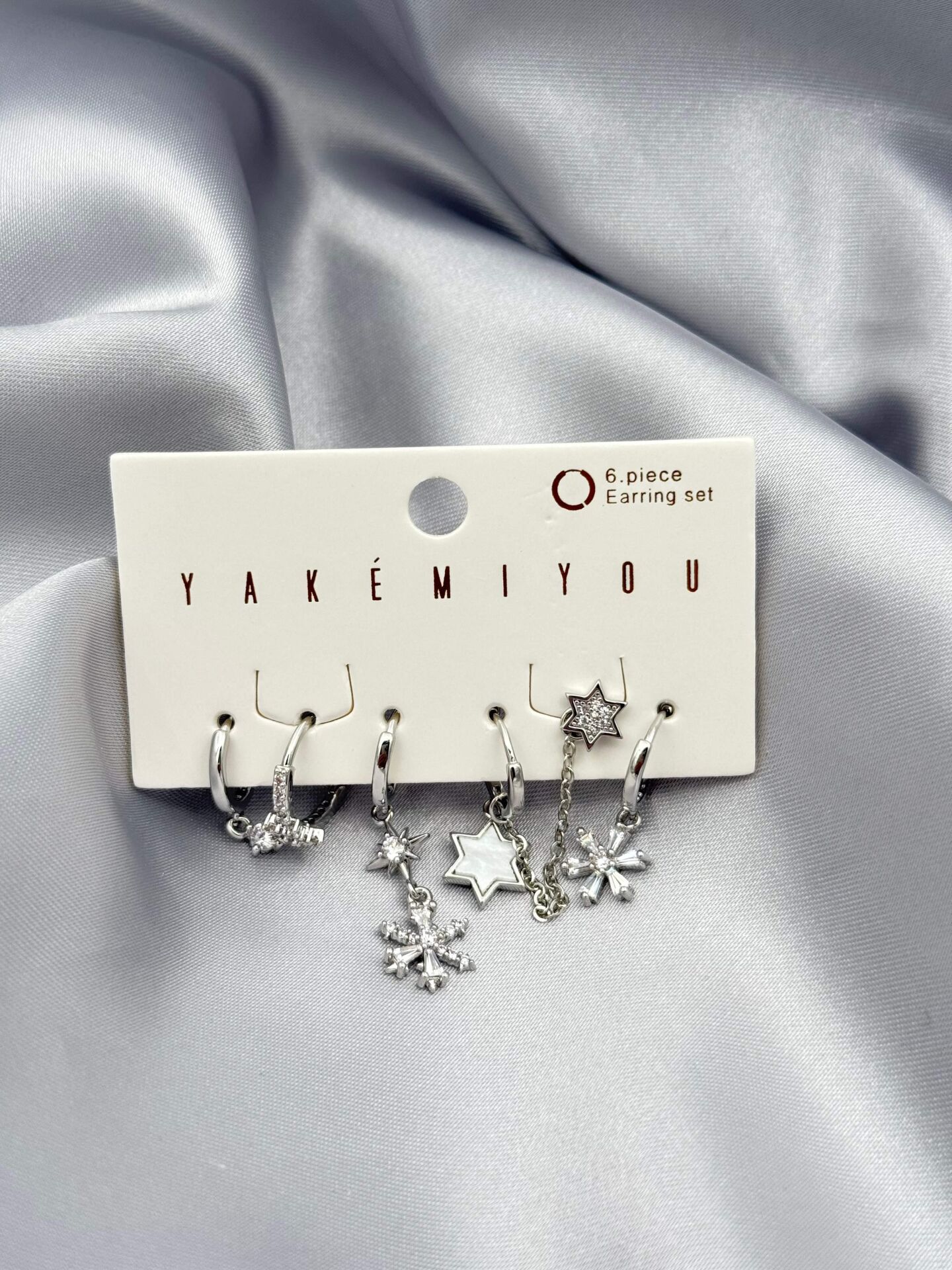 YAKEMIYOU 6'lı Set Küpe // ITHAL-3787