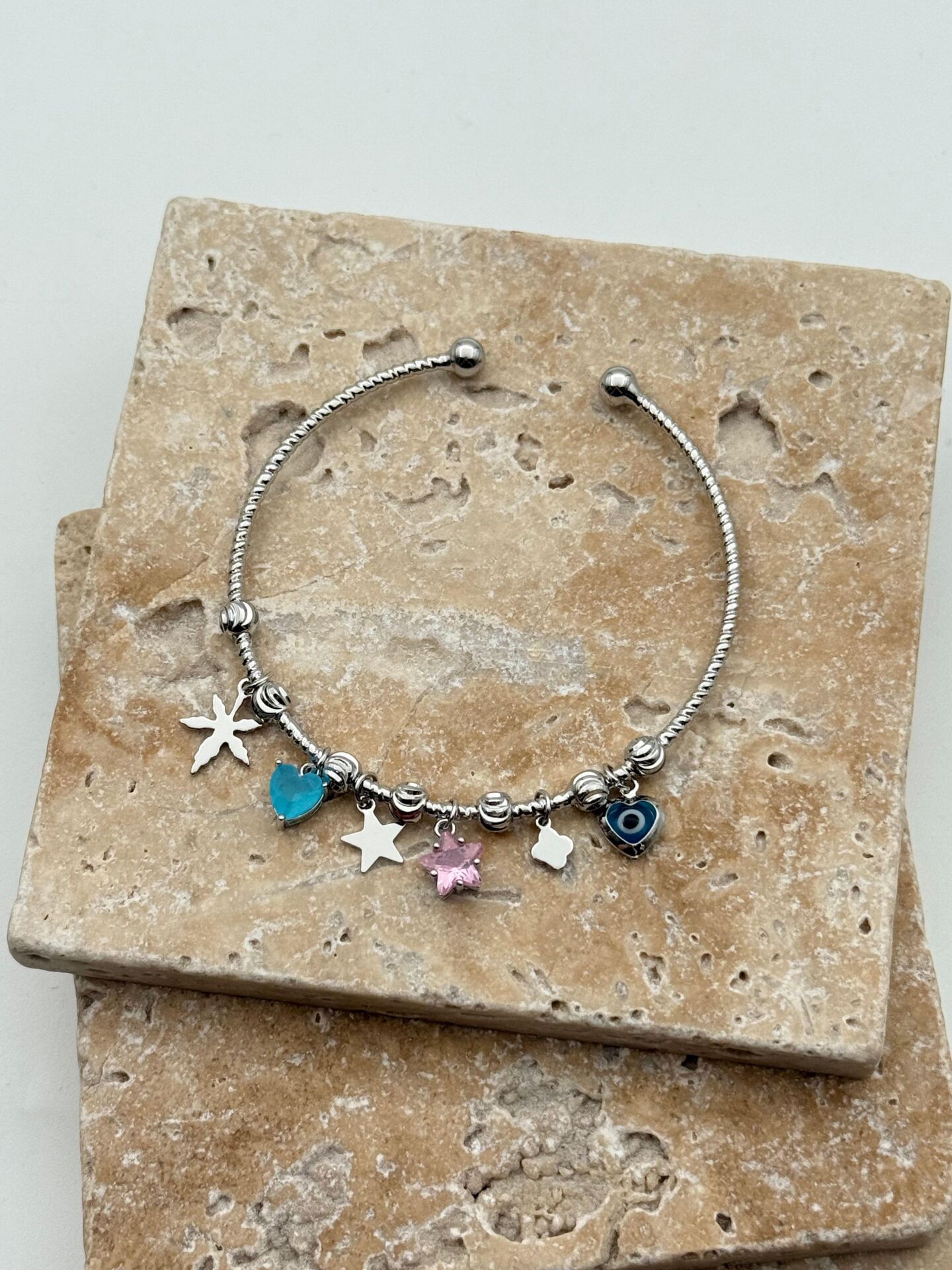 Stahl-Charm-Armband // WRIST-5966
