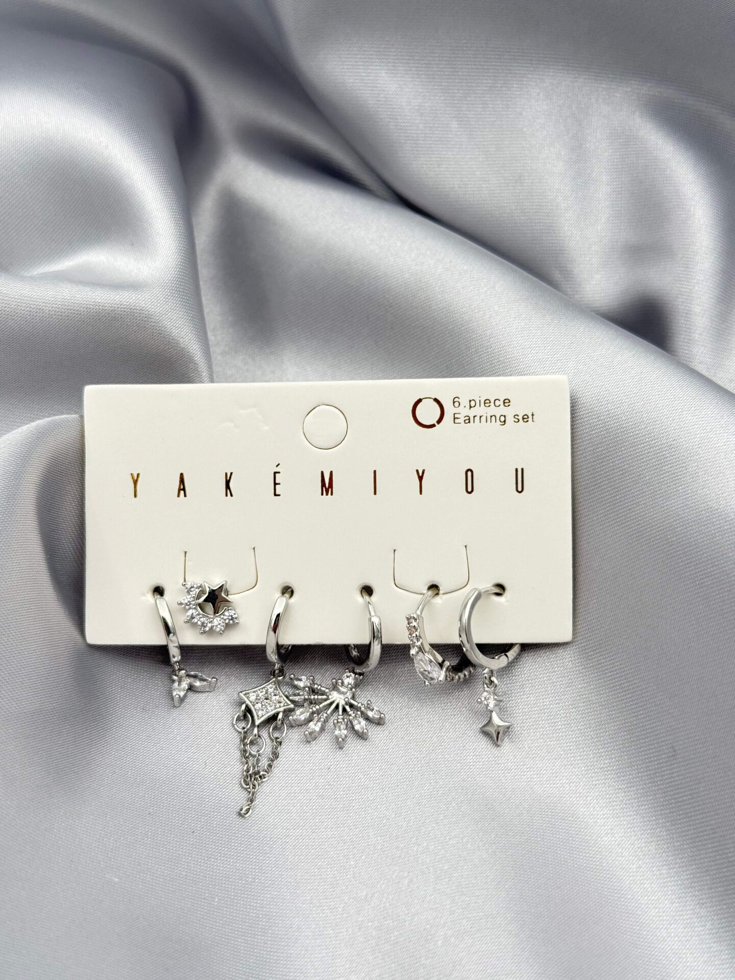 YAKEMIYOU 6'lı Set Küpe // ITHAL-3790