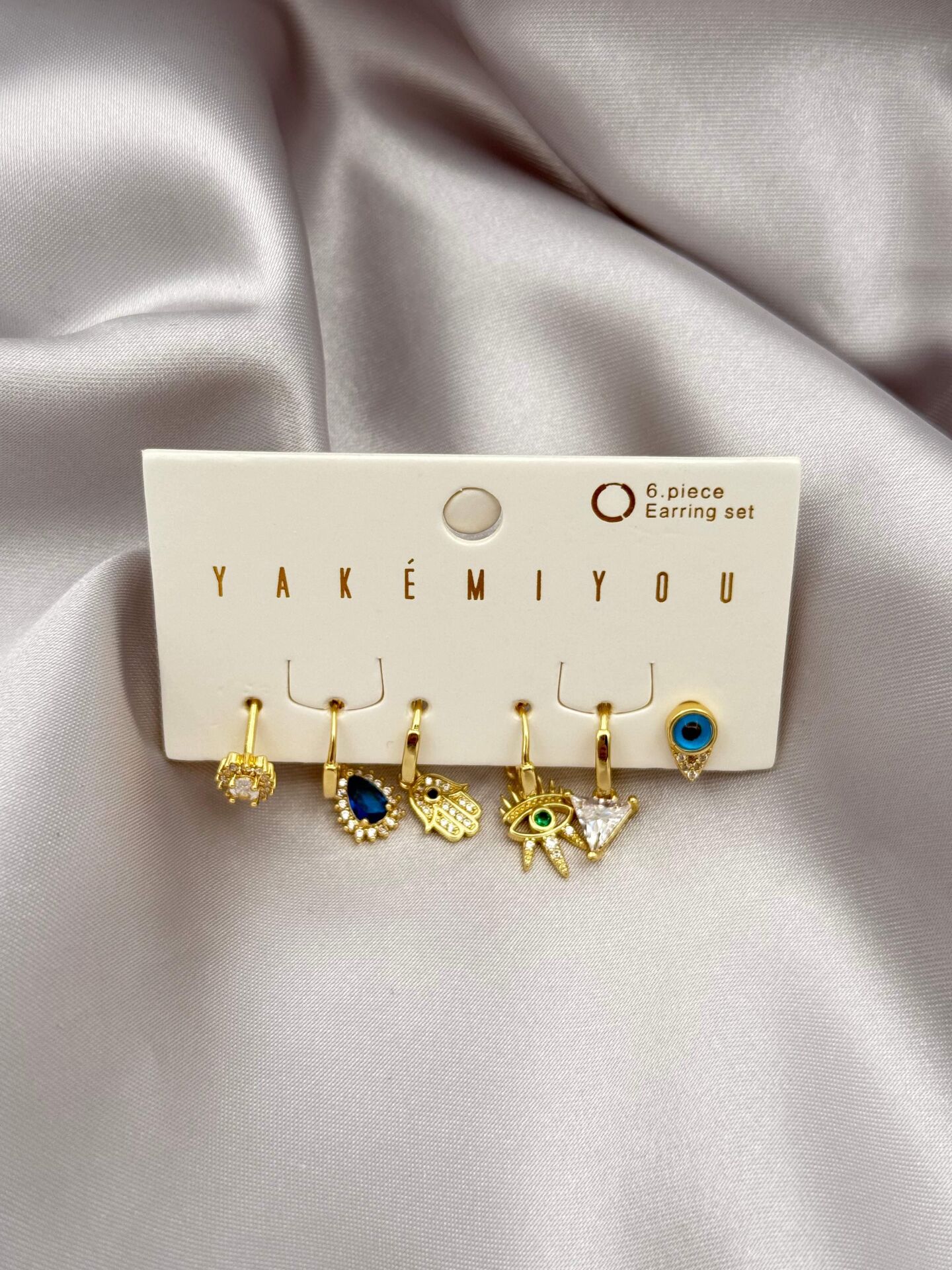 YAKEMIYOU 6'lı Set Küpe // ITHAL-3792