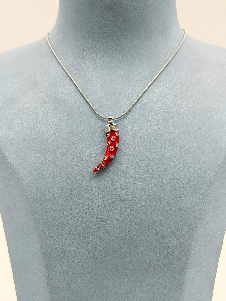 Çelik Biber Kolye 45cm // KOLYE-6539