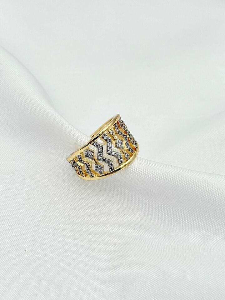 Çelik Çift Renk Yüzük (Ayarlanabilir) // YÜZÜK-2413