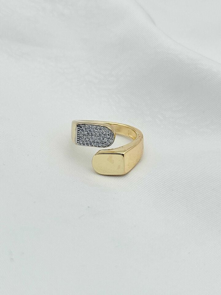 Çelik Çift Renk Yüzük (Ayarlanabilir) // YÜZÜK-2419