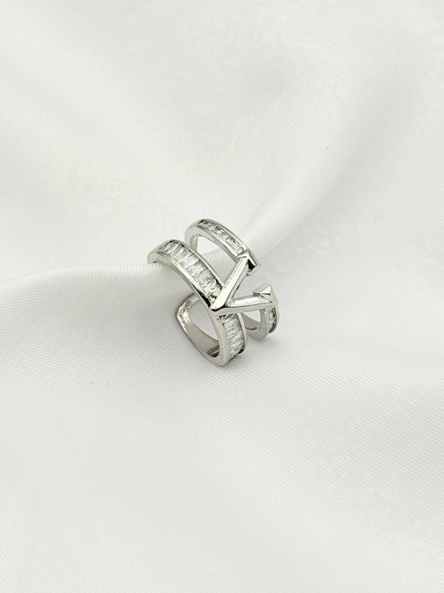 Çelik Taşlı Yüzük (Ayarlanabilir) // YÜZÜK-2437