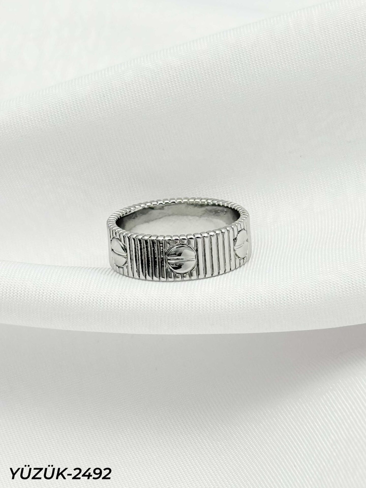 Çelik Yüzük (No:7) // YÜZÜK-2492