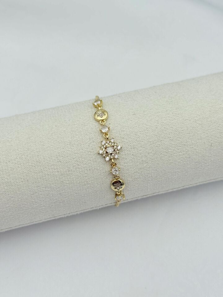 14K Asansörlü Bileklik // BILEK-7093