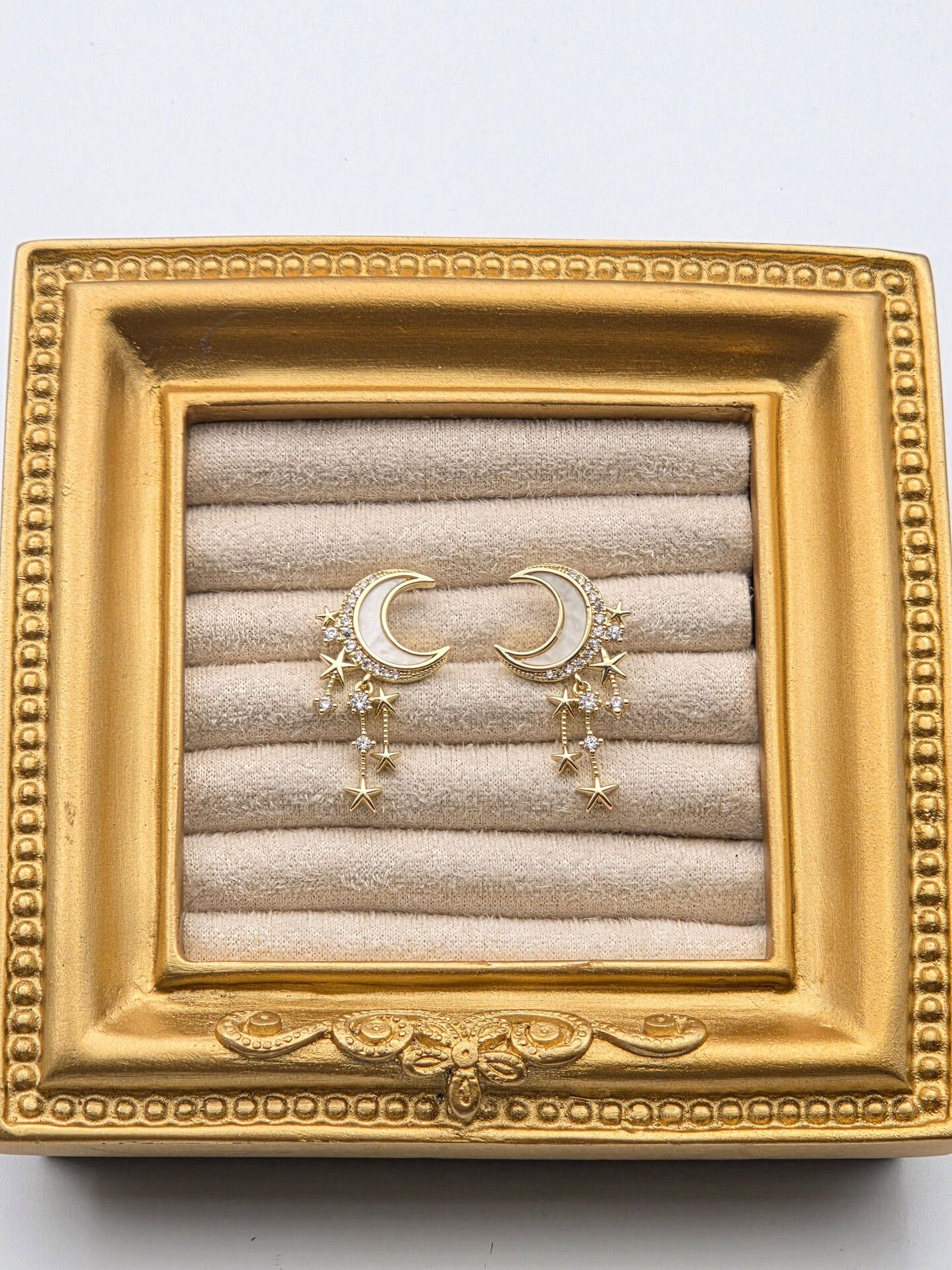 Zirkon Taşlı Rodyum Kaplama Küpe // ITHAL-3258