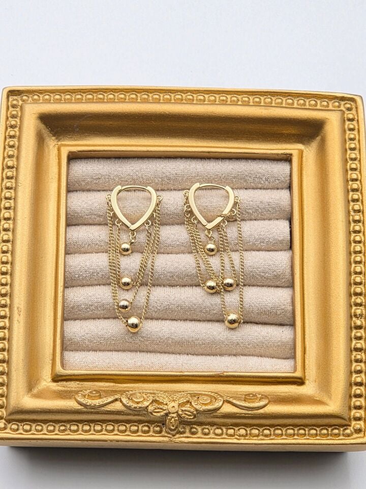 Rhodinierte Ohrringe mit Zirkonsteinen // ITHAL-3259