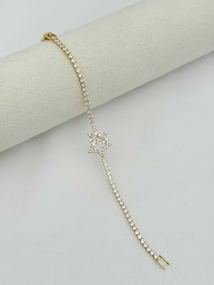 Çelik Motifli Su Yolu Bileklik // BILEK-7105