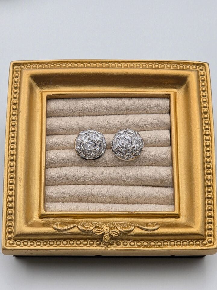 Rhodinierte Ohrringe mit Zirkonstein // ITHAL-3265