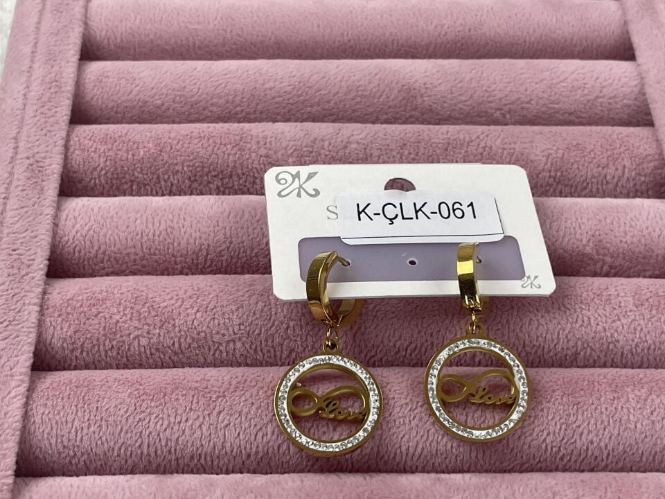 Çelik Gold Küpe
