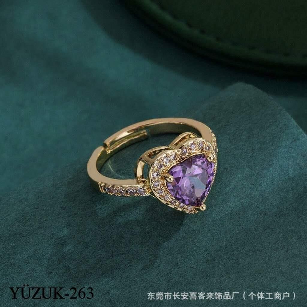 VİP Yüzük Gold Eflatun (Ayarlanabilir)