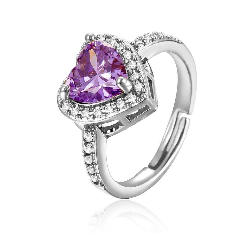 VIP Ring Silber Lavendel