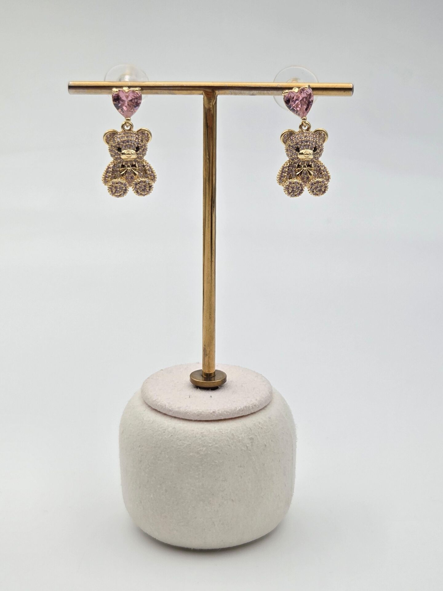 Zirkon Taşlı Rodyum Kaplama Küpe // ITHAL-3281