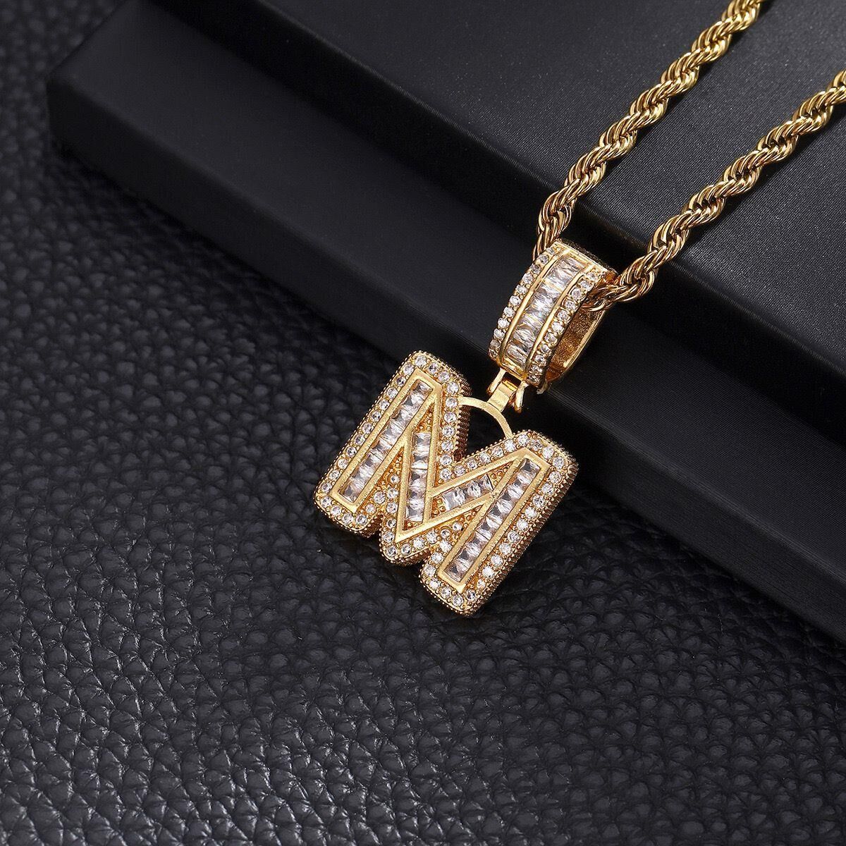 Steel Letter Necklace (M) 60cm // NECKLACE-4873