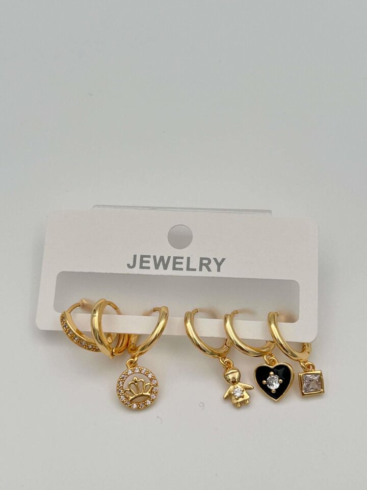 Deluxe 6-Piece Earrings // ITHAL-2509