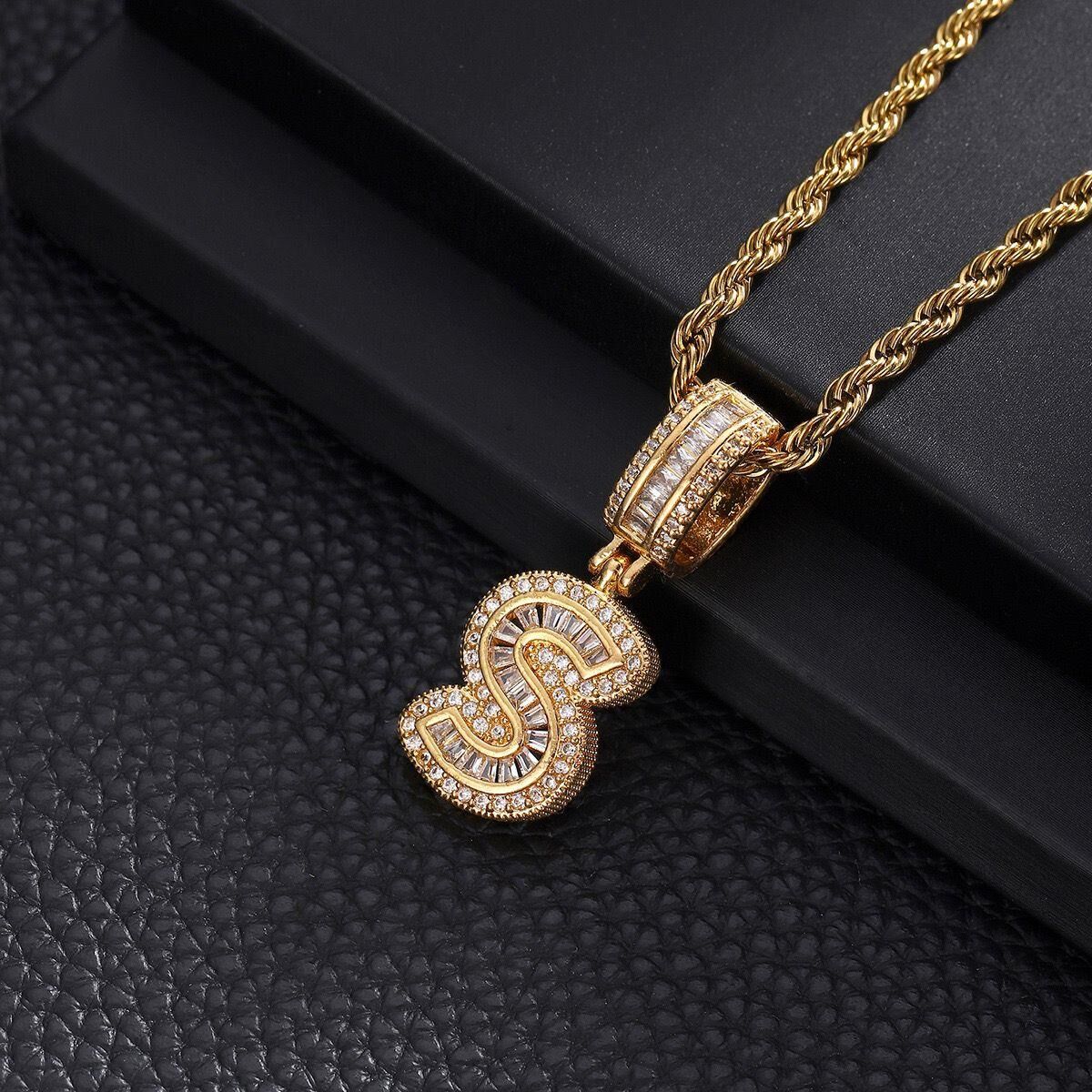 Steel Letter Necklace (S) 60cm // NECKLACE-4875
