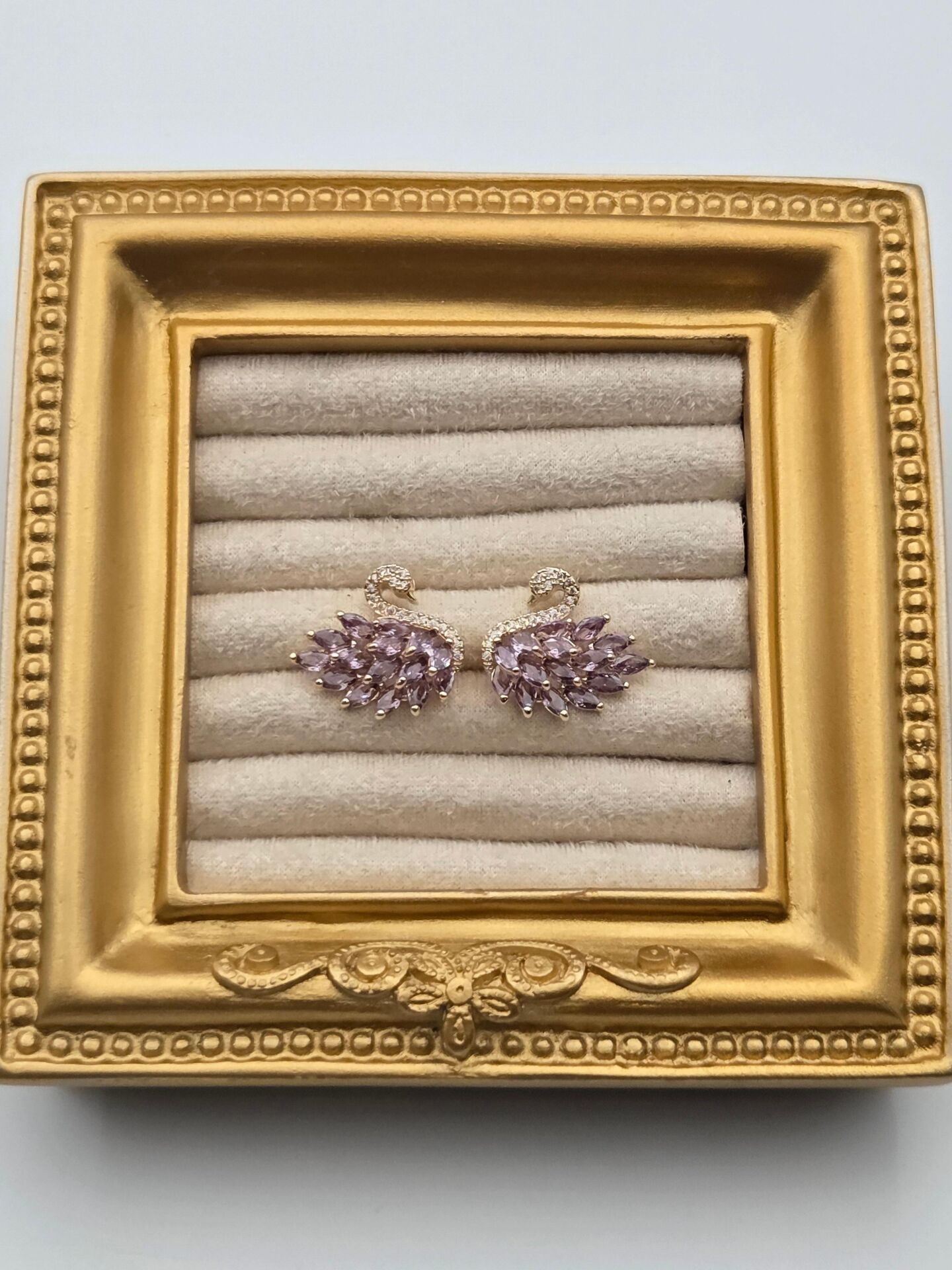 Zirkon Taşlı Rodyum Kaplama Küpe // ITHAL-3287