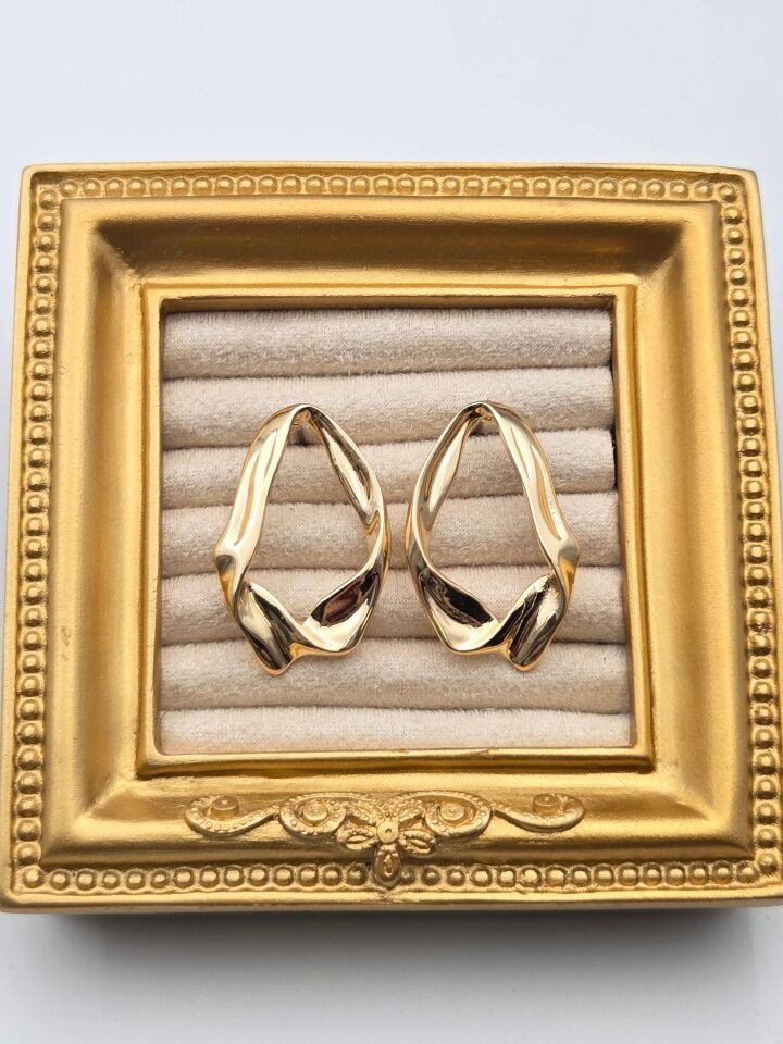 Rhodinierte Ohrringe mit Zirkonsteinen // ITHAL-3289