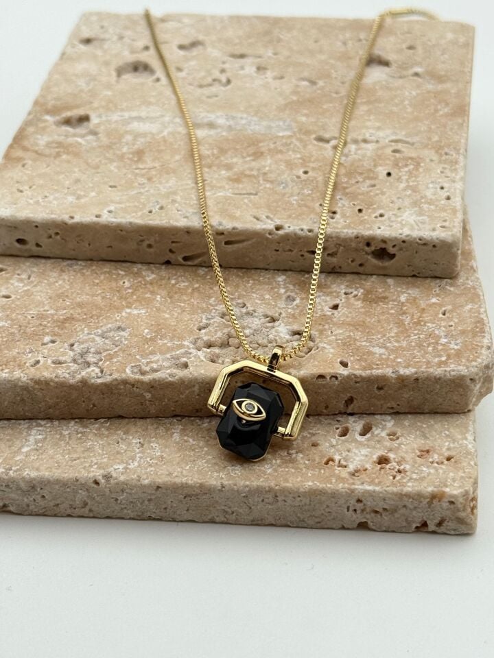 Stahlkette 45cm // HALSKETTE-5668