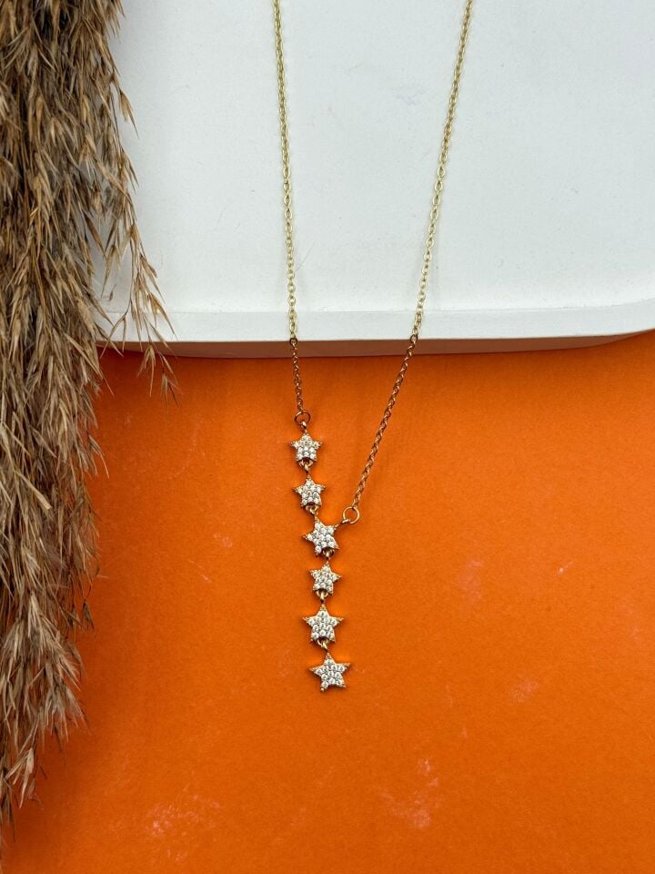 Steel Y Model Necklace // NECKLACE-5574