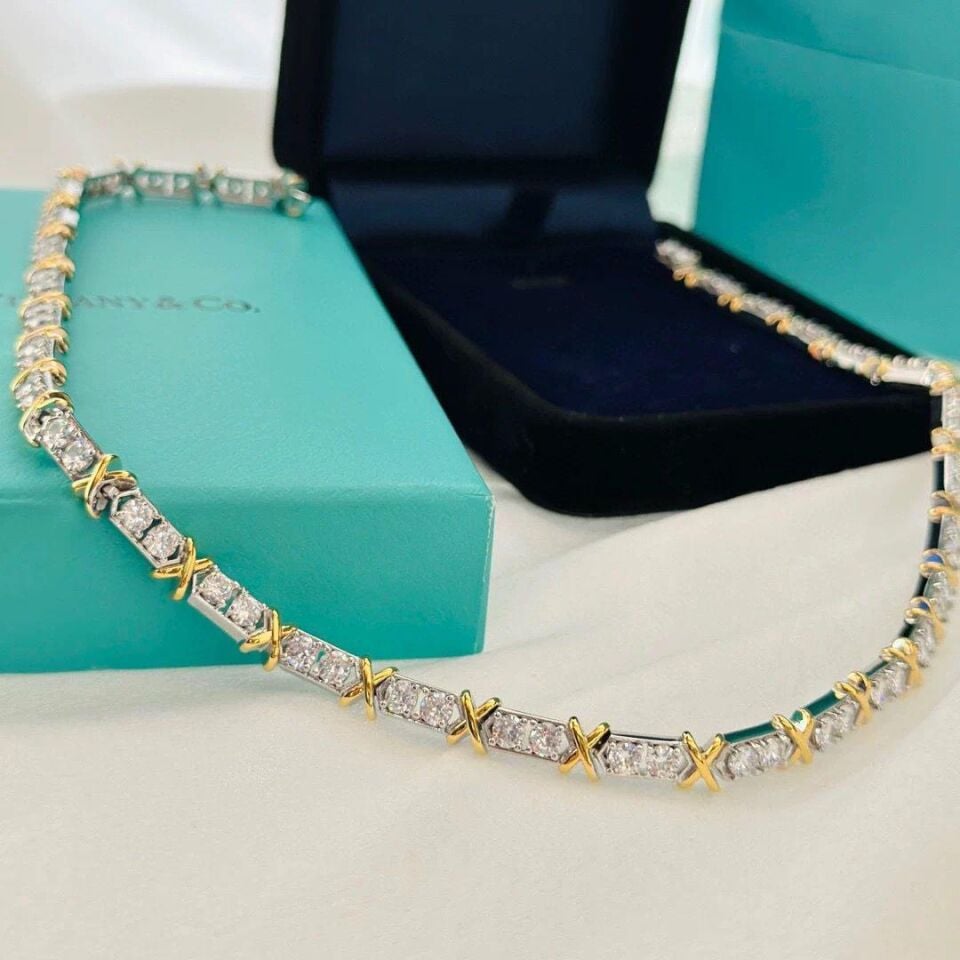 Steel X Necklace // NECKLACE-2341