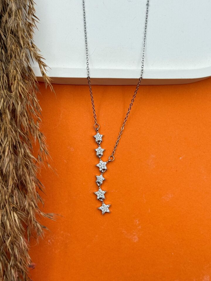 Steel Y Model Necklace // NECKLACE-5579
