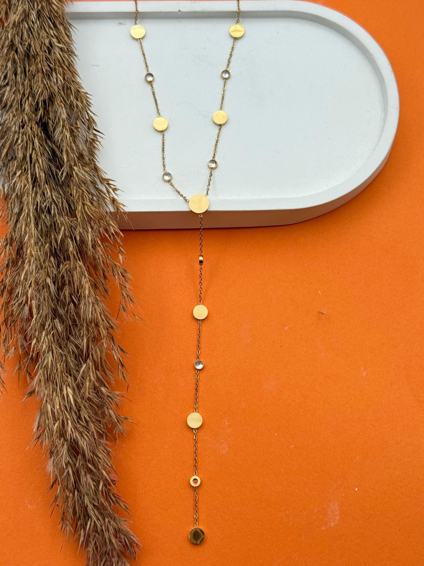 Çelik Y Model Kolye // KOLYE-5581