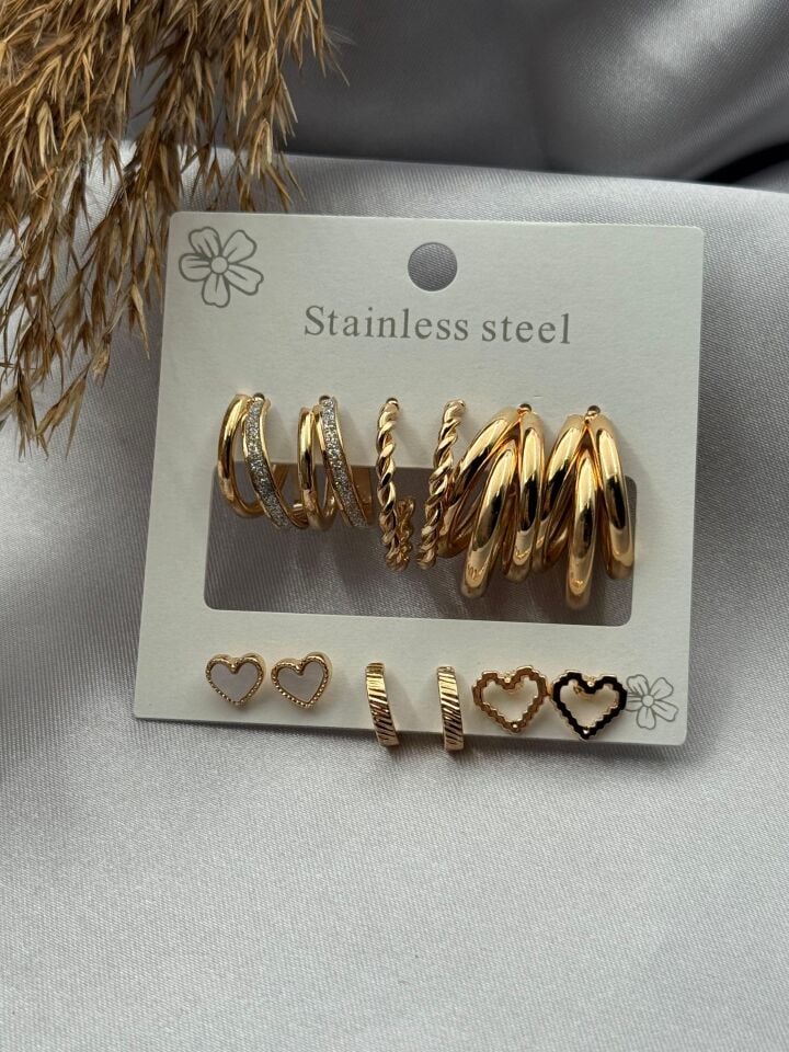 Steel Set Earring // EARRINGS-3810