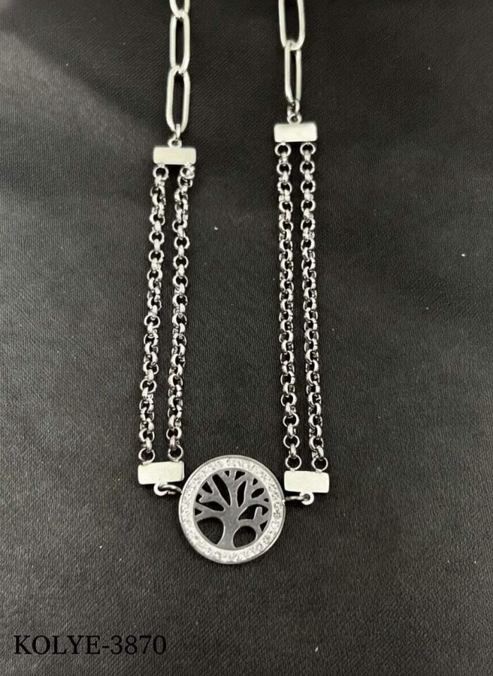 Stahlkette 45cm // HALSKETTE-3870