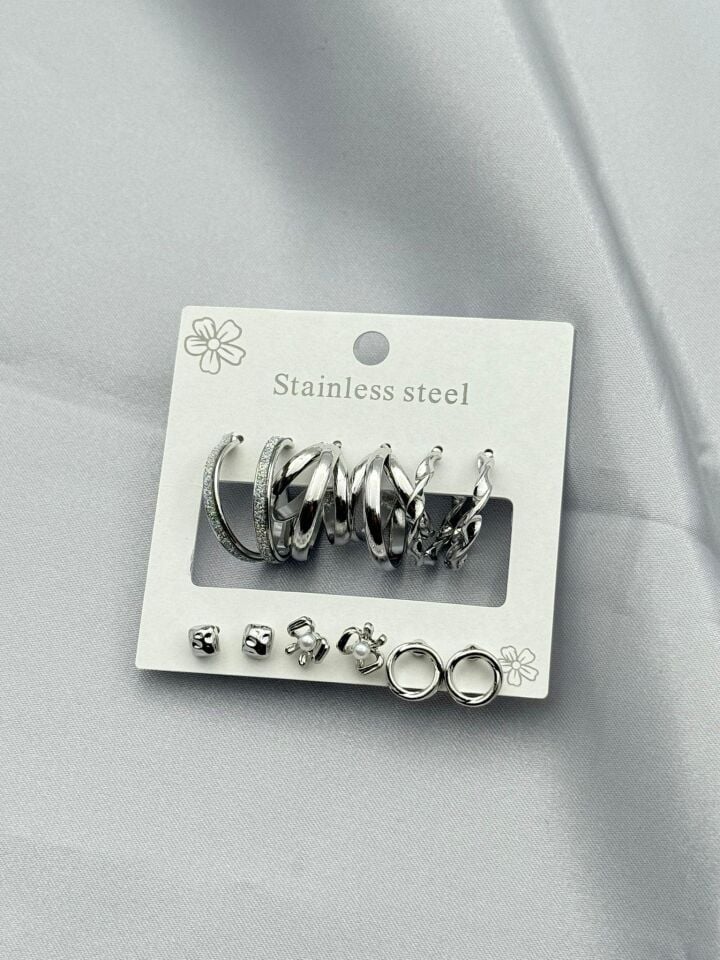 Steel Set Earring // EARRING-3821