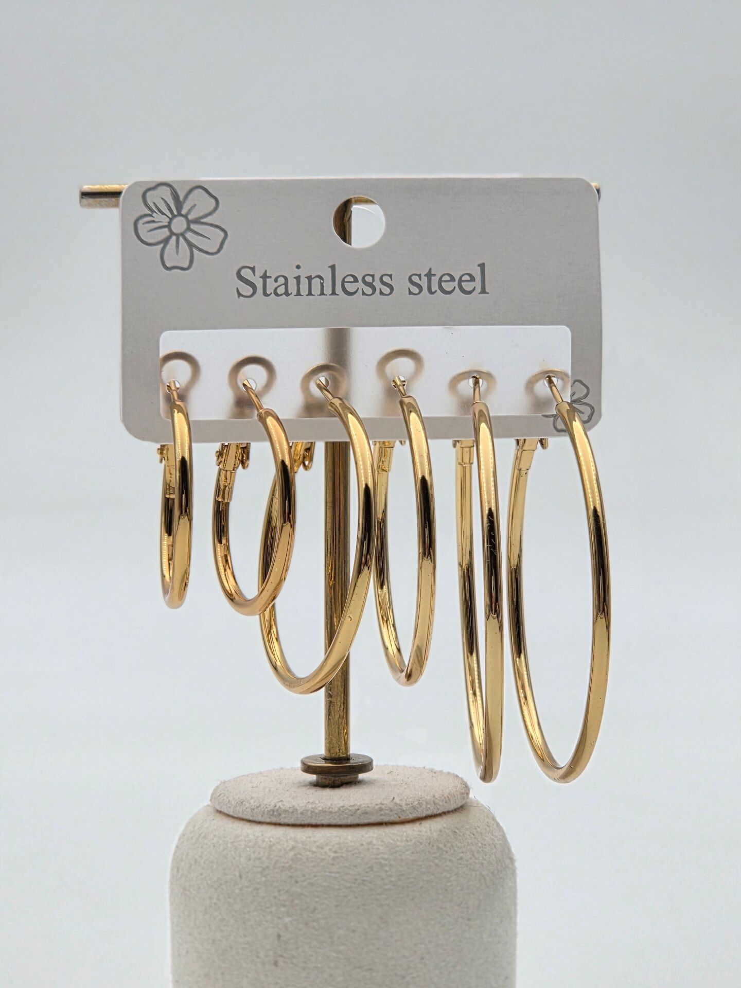 Çelik Set Küpe // KÜPE-3939