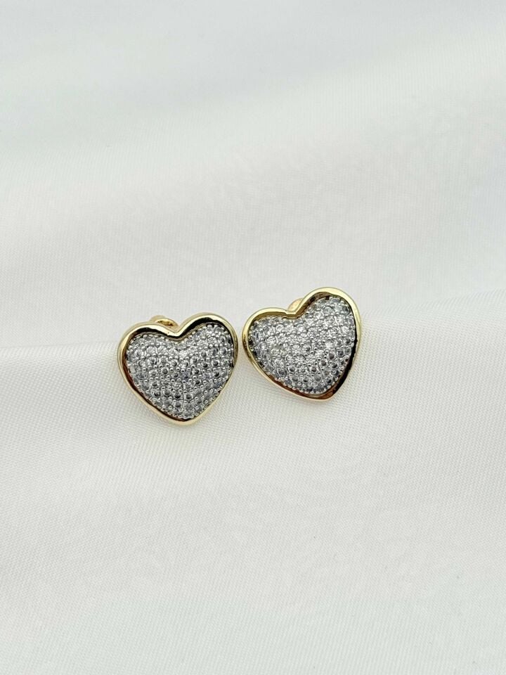 14K Kaplama Zirkon Küpe // ITHAL-3949