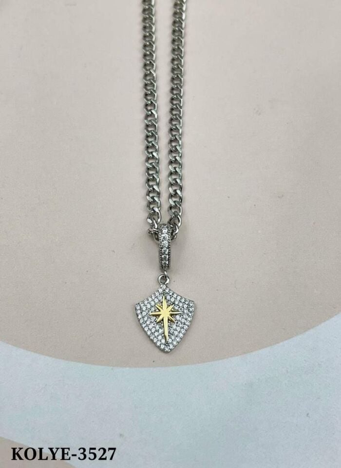 Stahlkette 45cm // HALSKETTE-3527