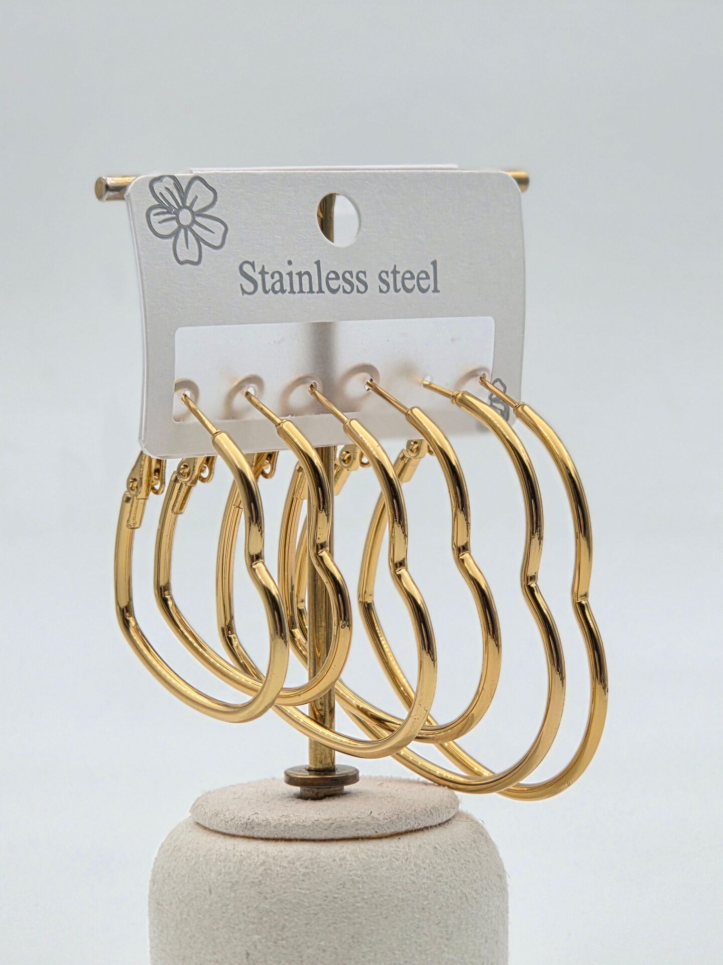 Çelik Set Küpe // KÜPE-3946