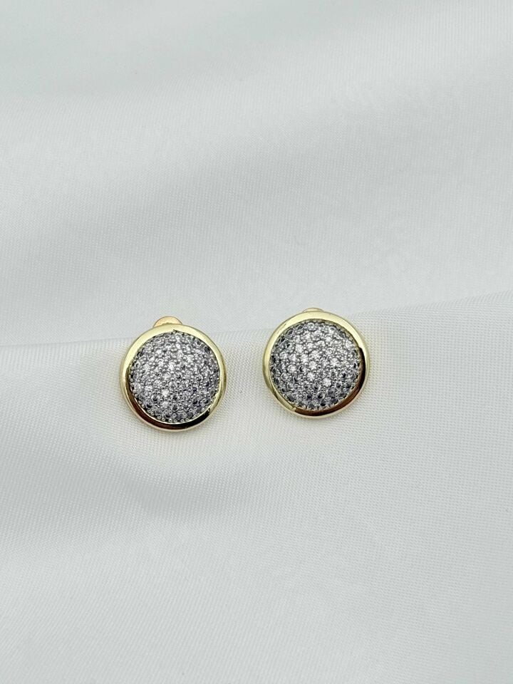 14K Kaplama Zirkon Küpe // ITHAL-3962