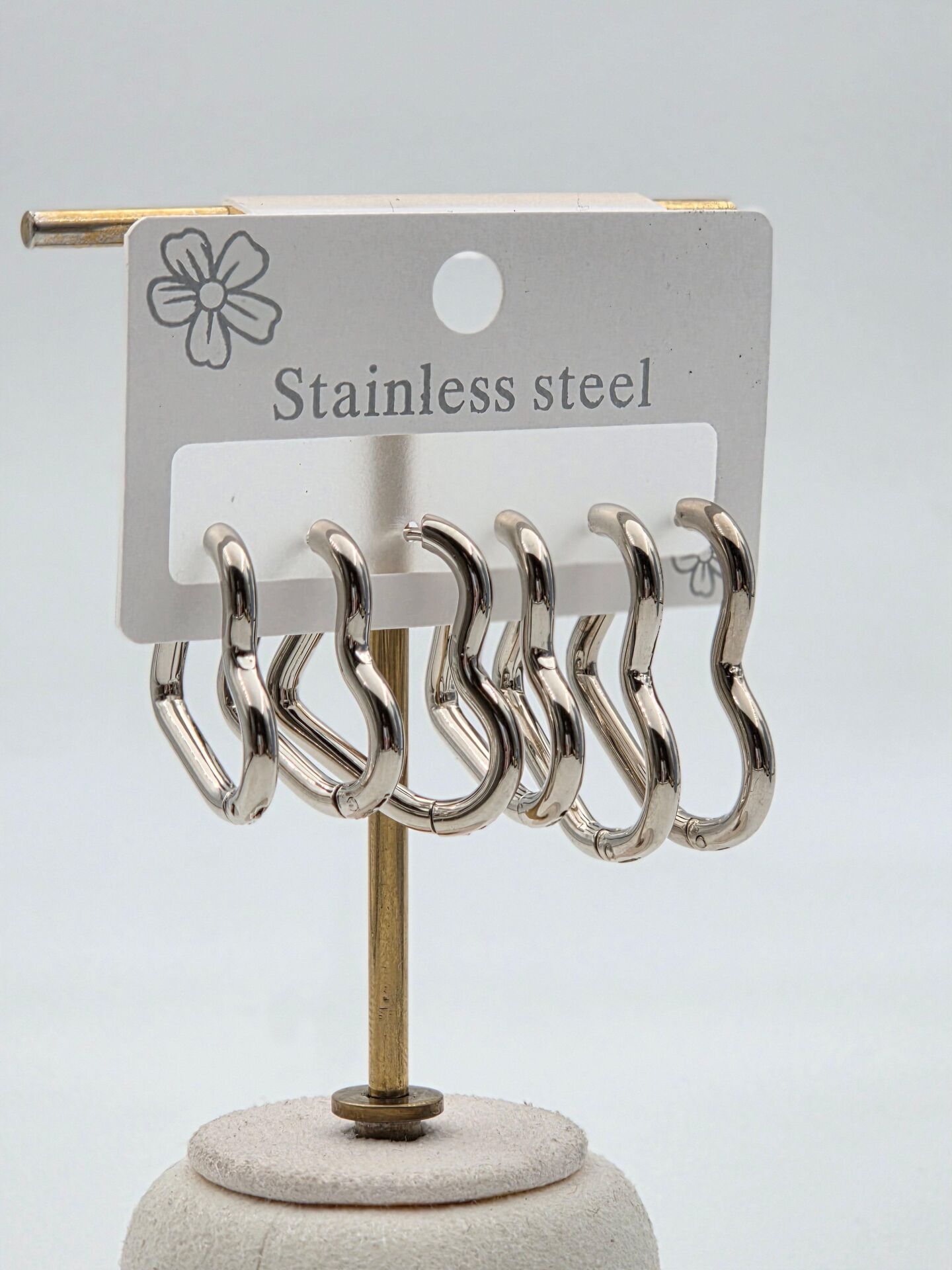 Çelik Set Küpe // KÜPE-3960