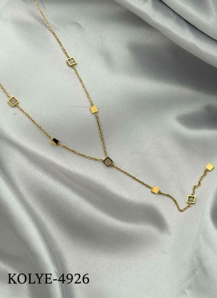 Steel Y Necklace 45cm // NECKLACE-4926