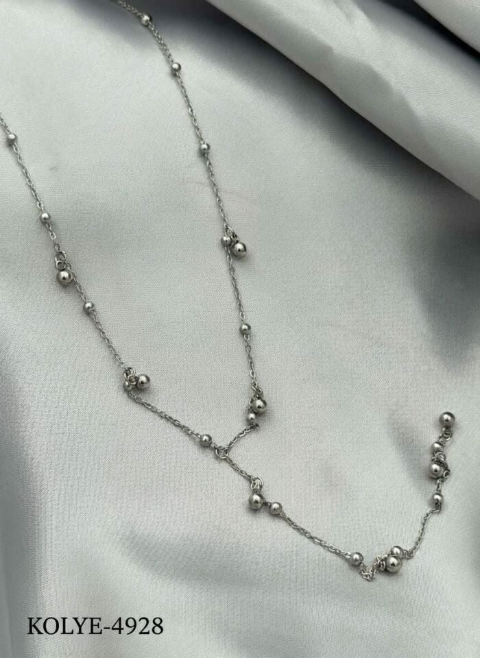 Stahl Y Halskette 45cm // NECKLACE-4928