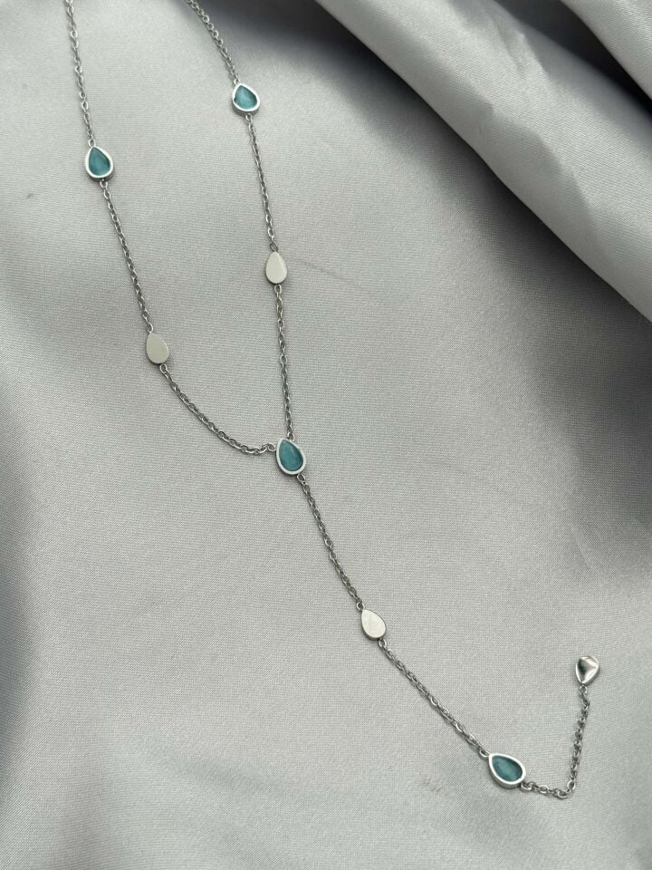 Steel Y Necklace 45cm // NECKLACE-4930
