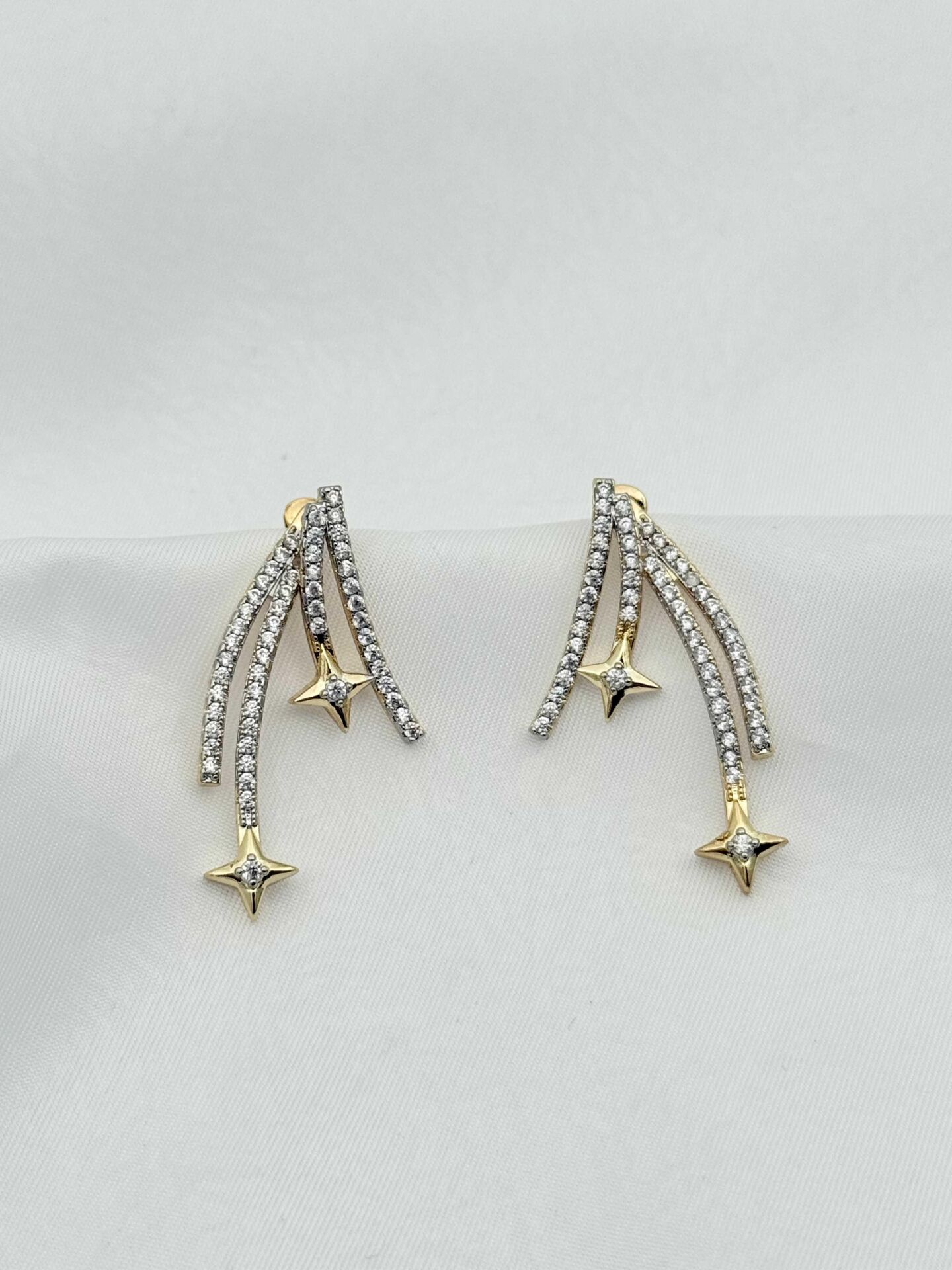 14K Kaplama Zirkon Küpe // ITHAL-3981