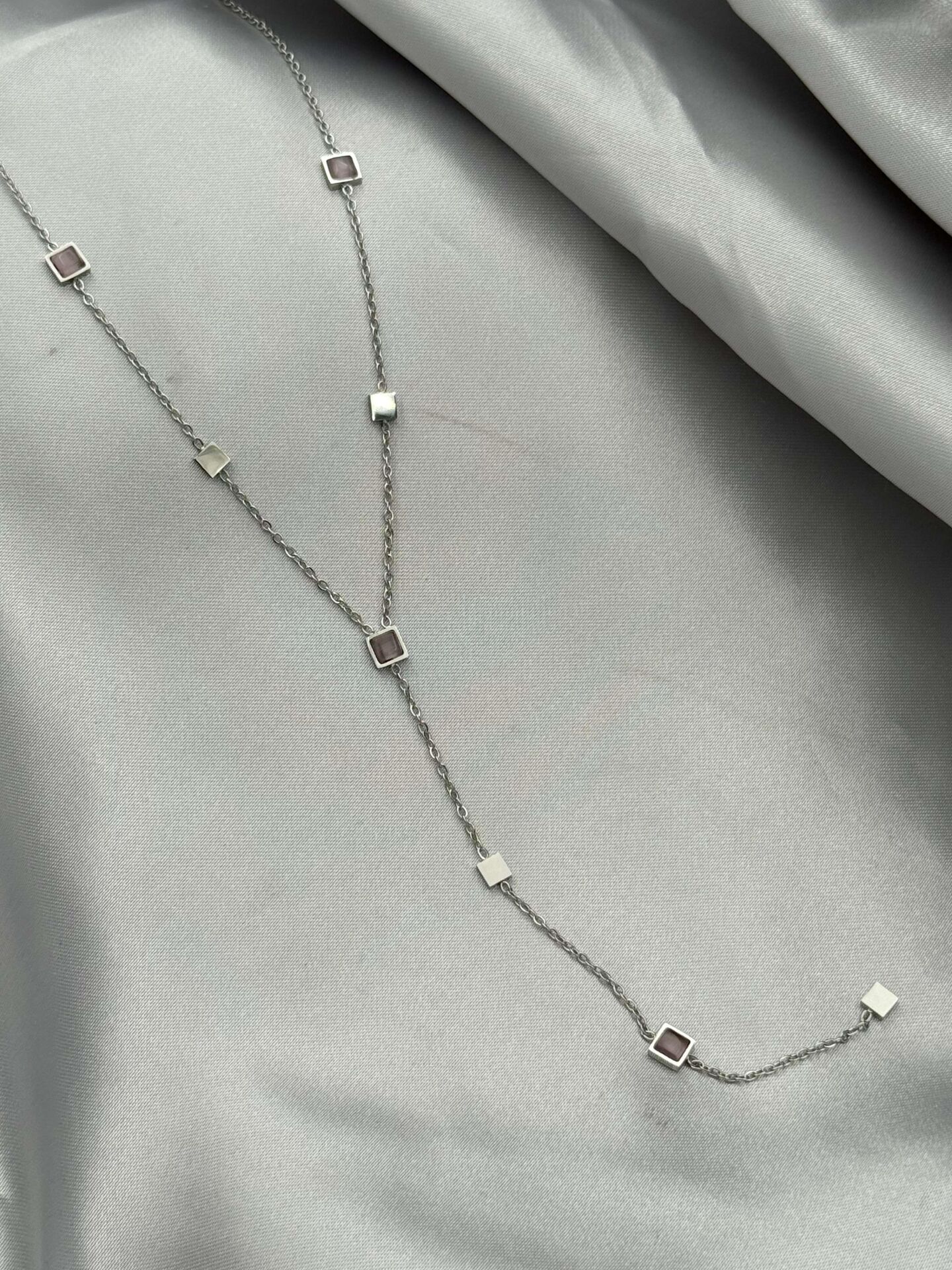 Steel Y Necklace 45cm // NECKLACE-4934