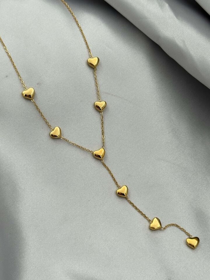 Stahl Y Halskette 45cm // NECKLACE-4935