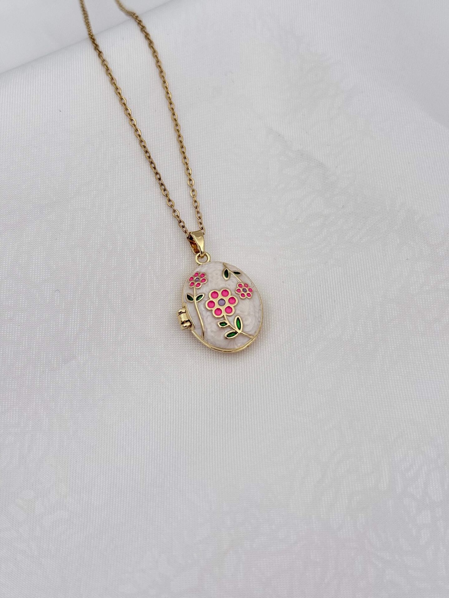 Çelik Kapaklı Kolye 45cm // KOLYE-6578