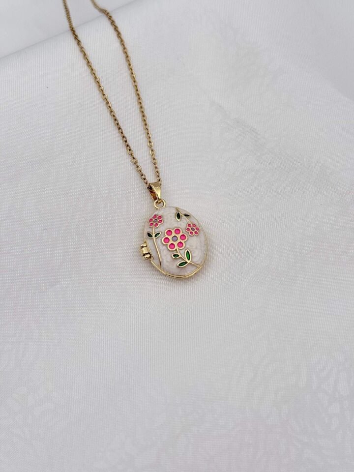 Çelik Kapaklı Kolye 45cm // KOLYE-6578