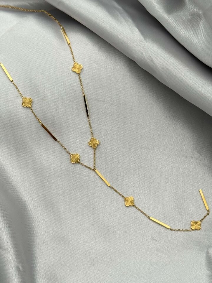 Stahl Y Halskette 45cm // NECKLACE-4937