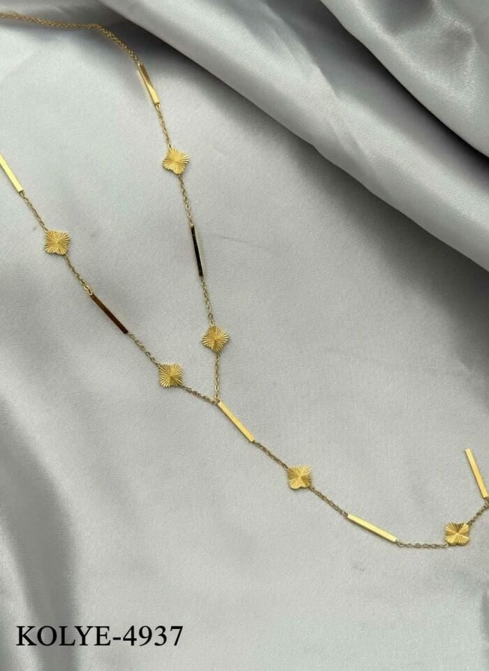 Steel Y Necklace 45cm // NECKLACE-4937